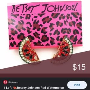New Betsey johnson earrings watermelon